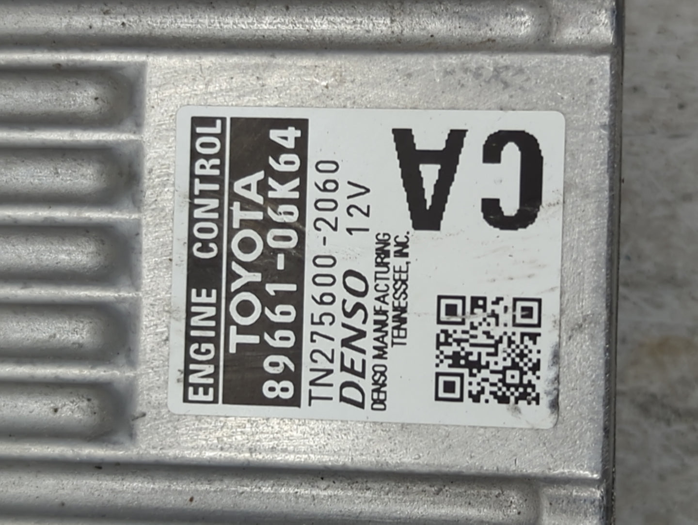 2012-2014 Toyota Camry PCM Engine Control Computer ECU ECM PCU OEM P/N:89661-06K64 TN275600-2060 Fits Fits 2012 2013 2014 OE