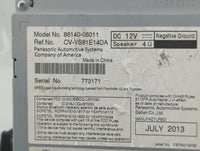 2013-2014 Toyota Camry Radio AM FM Cd Player Receiver Replacement P/N:86140-06011 CV-VS81E14DA Fits Fits 2013 2014 OEM Used 