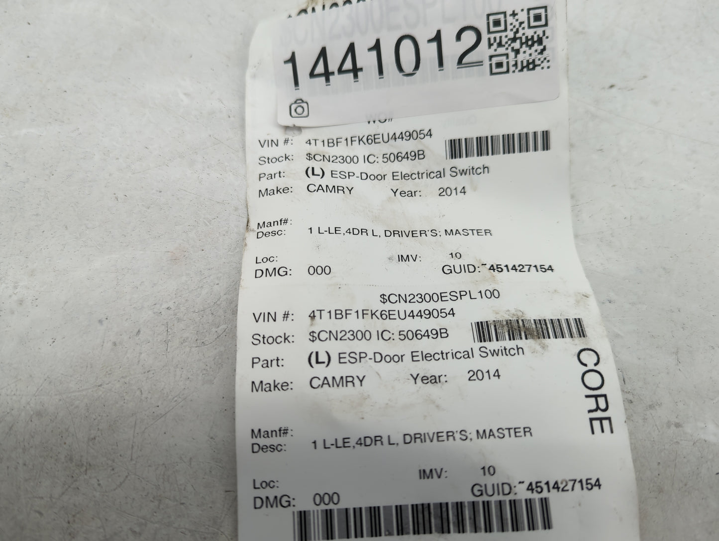2007-2014 Toyota Camry Master Power Window Switch Replacement Driver Side Left Fits Fits 2007 2008 2009 2010 2011 2012 2013 