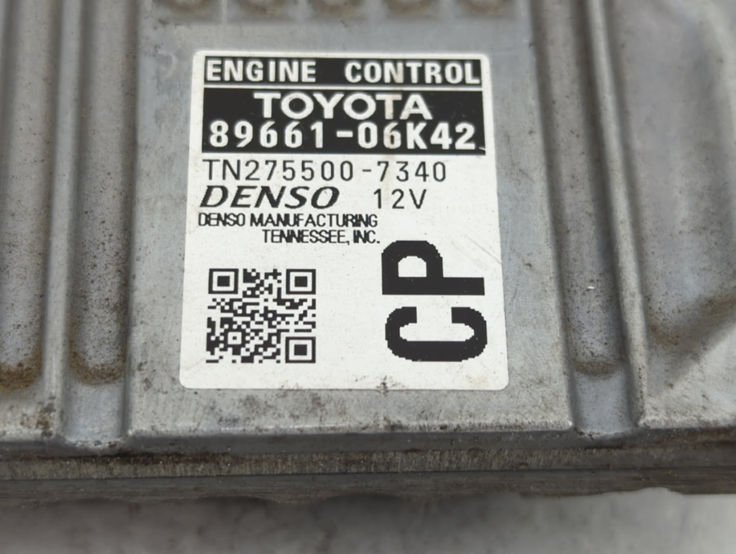 2012-2014 Toyota Camry PCM Engine Control Computer ECU ECM PCU OEM P/N:89661-06K42 TN275500-7340 Fits Fits 2012 2013 2014 OE