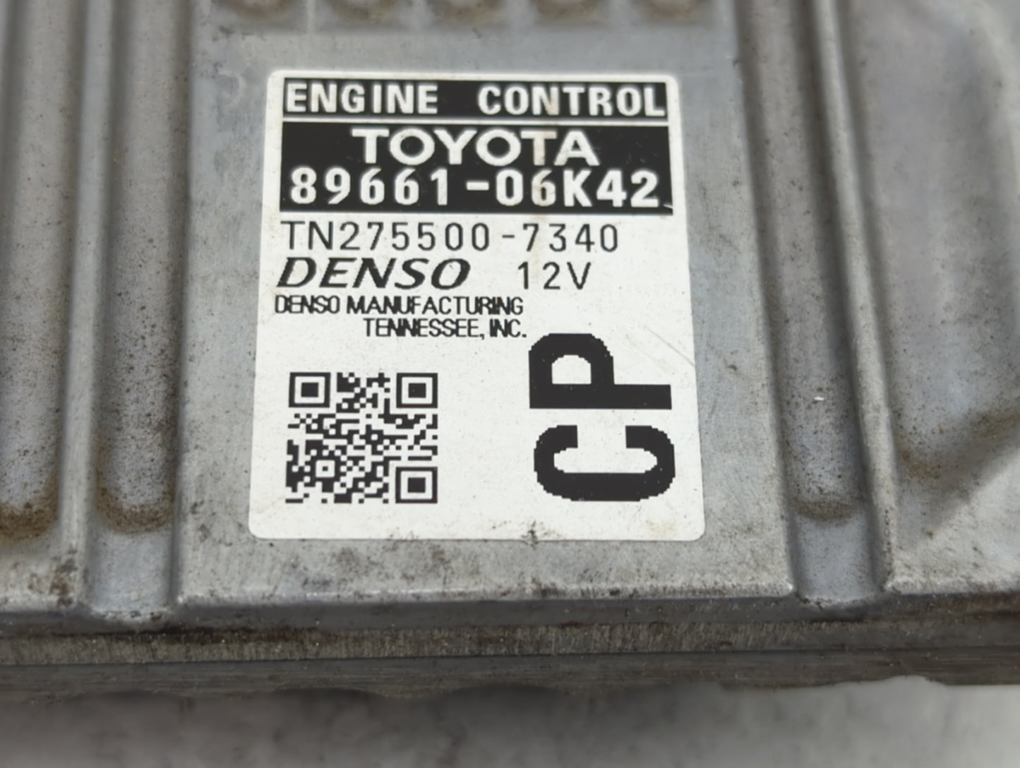 2012-2014 Toyota Camry PCM Engine Control Computer ECU ECM PCU OEM P/N:89661-06K42 TN275500-7340 Fits Fits 2012 2013 2014 OE