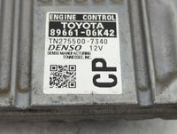 2012-2014 Toyota Camry PCM Engine Control Computer ECU ECM PCU OEM P/N:89661-06K42 TN275500-7340 Fits Fits 2012 2013 2014 OE
