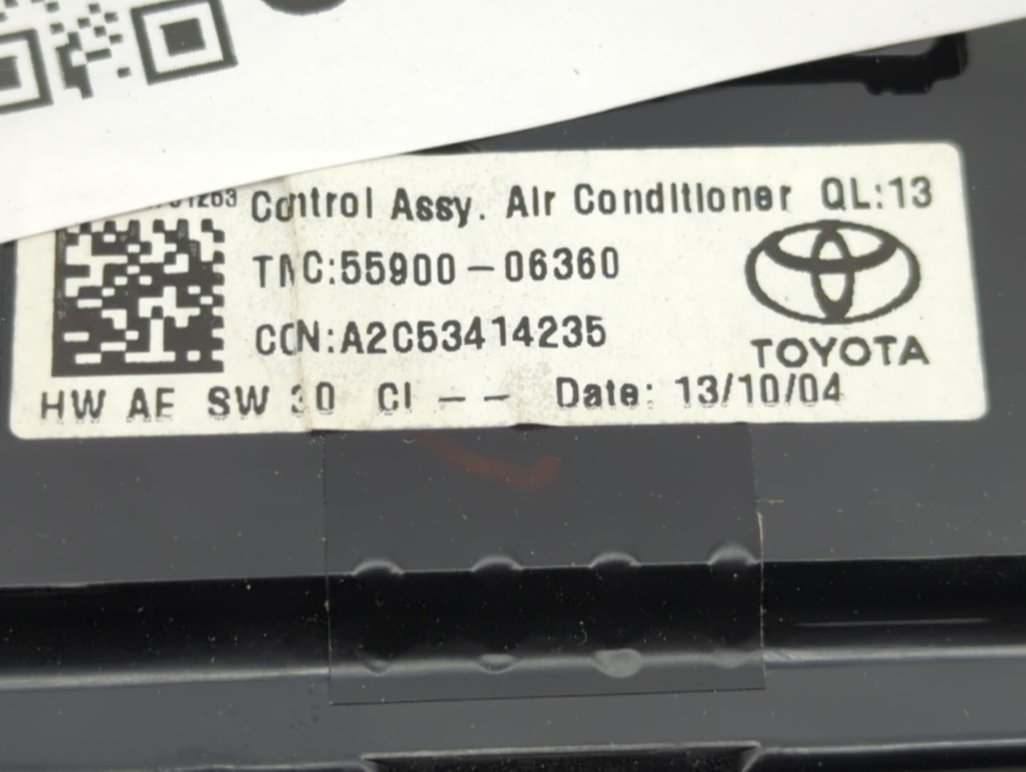 2012-2014 Toyota Camry Climate Control Module Temperature AC/Heater Replacement P/N:55900-06360 A2C53414235 Fits OEM Used Au