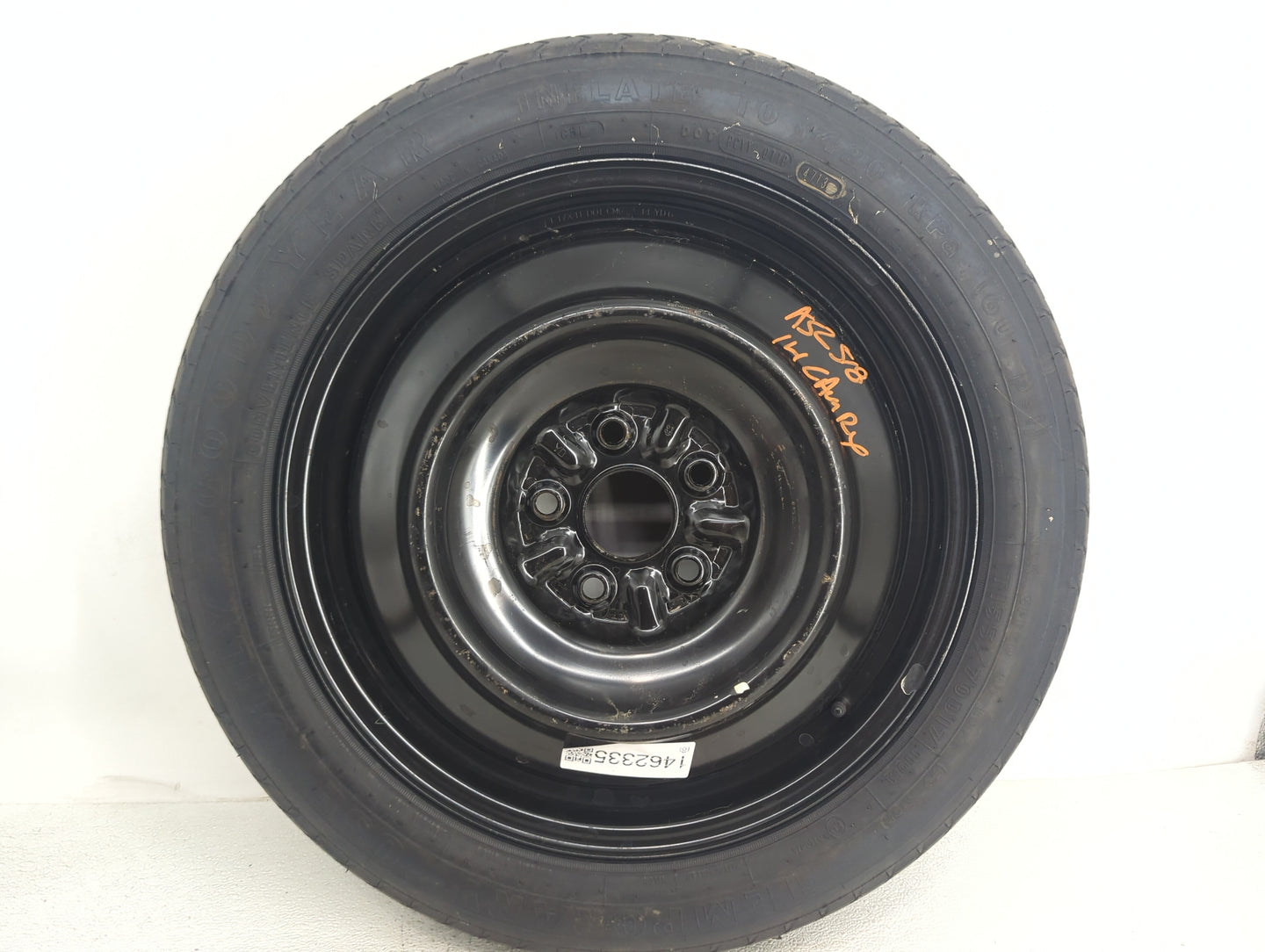 2007-2017 Toyota Camry Spare Donut Tire Wheel Rim Oem 1462335 - Oemusedautoparts1.com
