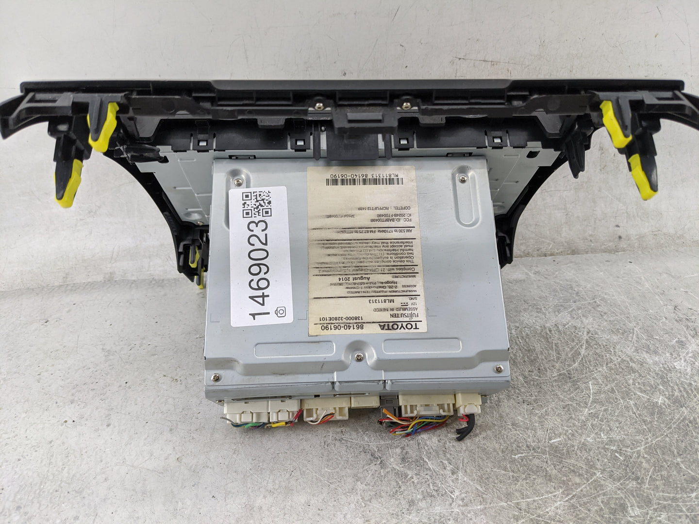 2014 Toyota Camry Radio AM FM Cd Player Receiver Replacement P/N:86140-06190 138000-3280E101, ML811313 Fits OEM Used Auto Pa