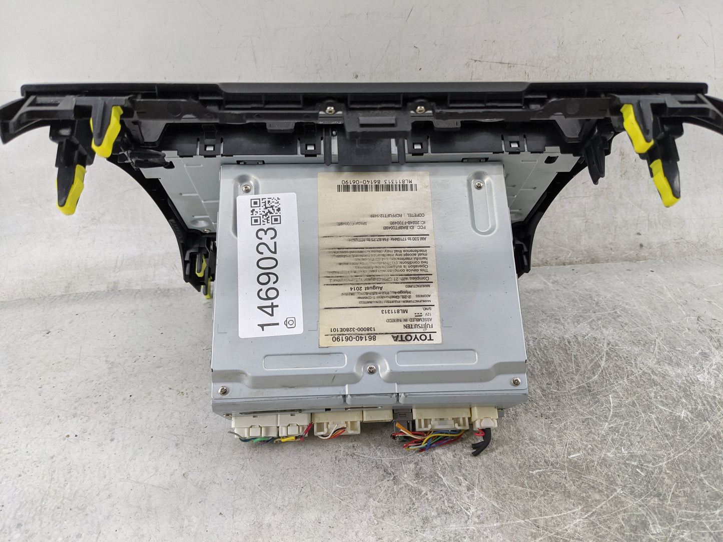 2014 Toyota Camry Radio AM FM Cd Player Receiver Replacement P/N:86140-06190 138000-3280E101, ML811313 Fits OEM Used Auto Pa