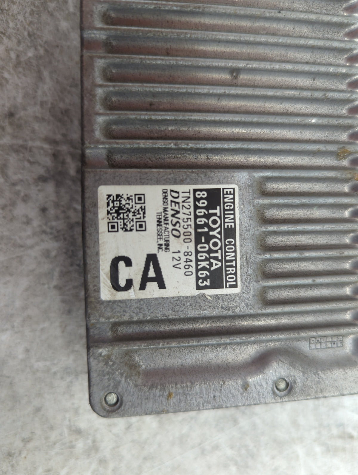 2012-2014 Toyota Camry PCM Engine Control Computer ECU ECM PCU OEM P/N:89661-06K63 TN275500-8460 Fits 2012 2013 2014 OEM Use