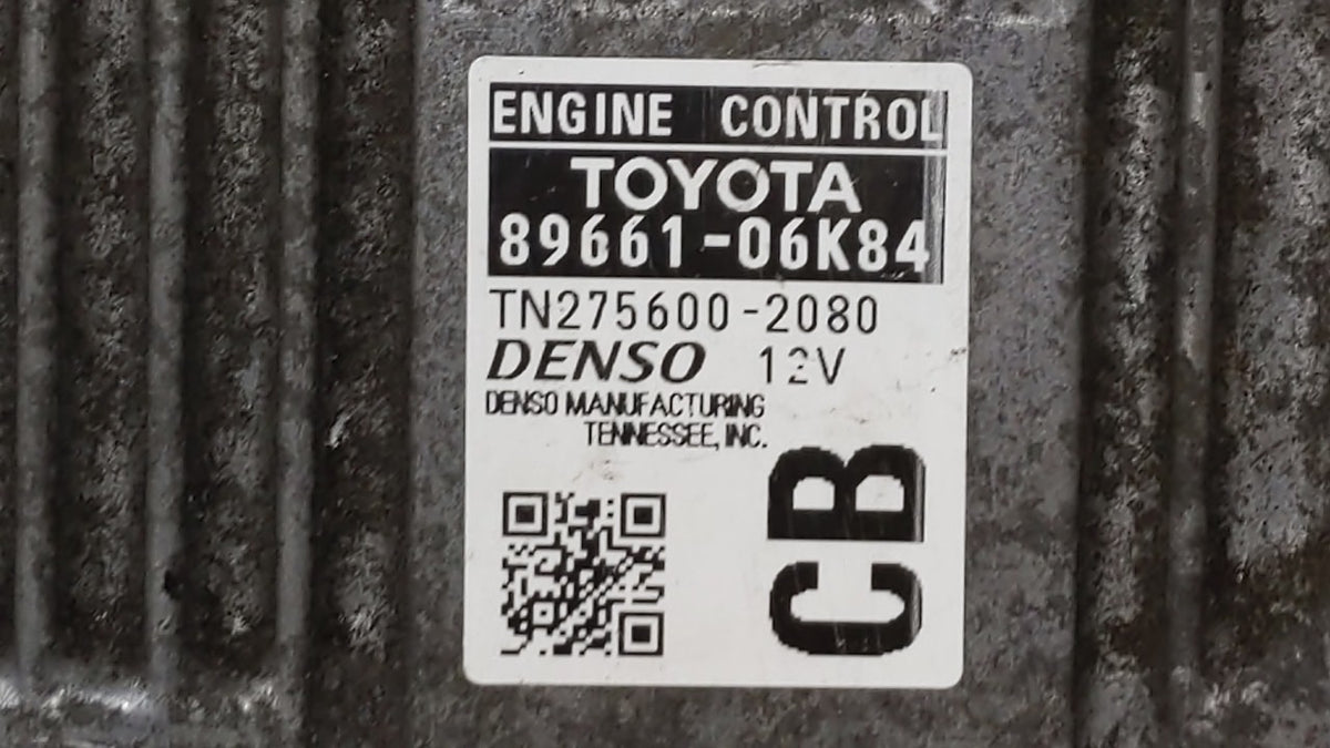 2014 Toyota Camry PCM Engine Control Computer ECU ECM PCU OEM P/N:89661-06K83 89661-06K84 OEM Used Auto Parts - Oemusedautop