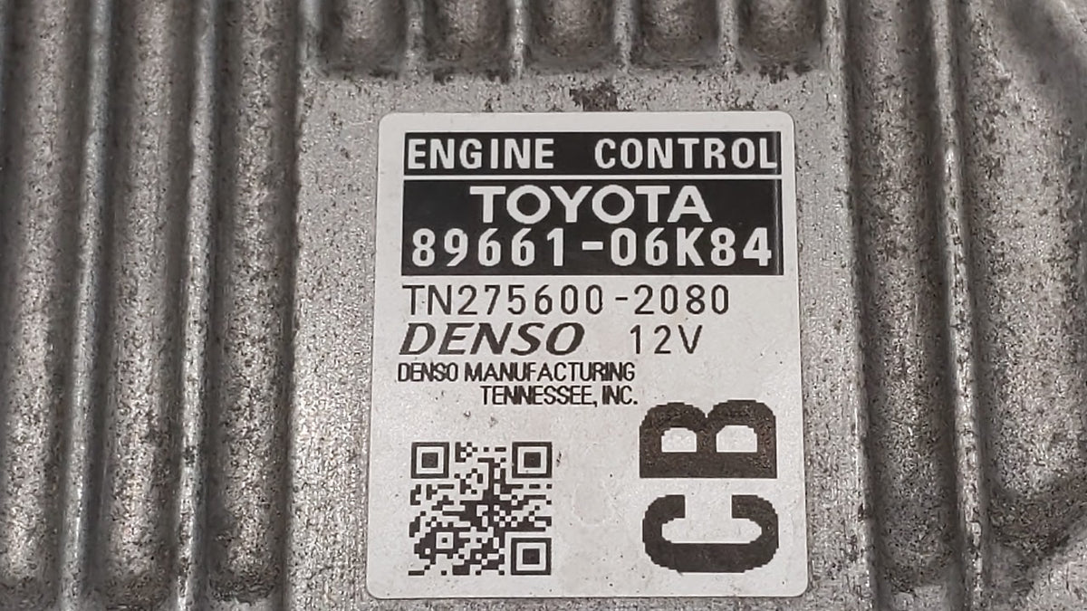 2014 Toyota Camry PCM Engine Control Computer ECU ECM PCU OEM P/N:89661-06K83 89661-06K84 OEM Used Auto Parts - Oemusedautop