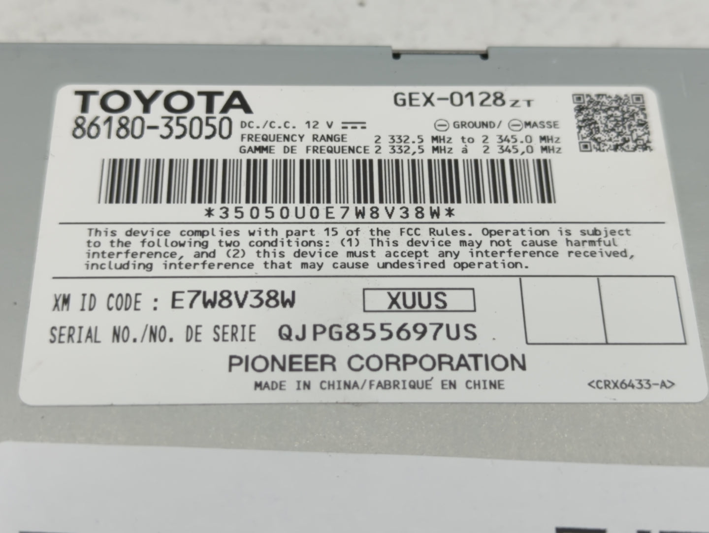 2014 Toyota Camry PCM Engine Control Computer ECU ECM PCU OEM P/N:86180-35050 Fits OEM Used Auto Parts - Oemusedautoparts1.c