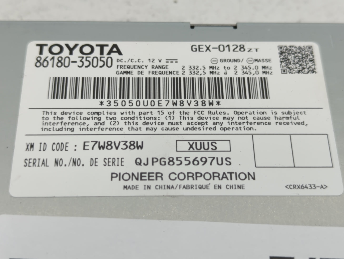 2014 Toyota Camry PCM Engine Control Computer ECU ECM PCU OEM P/N:86180-35050 Fits OEM Used Auto Parts - Oemusedautoparts1.c