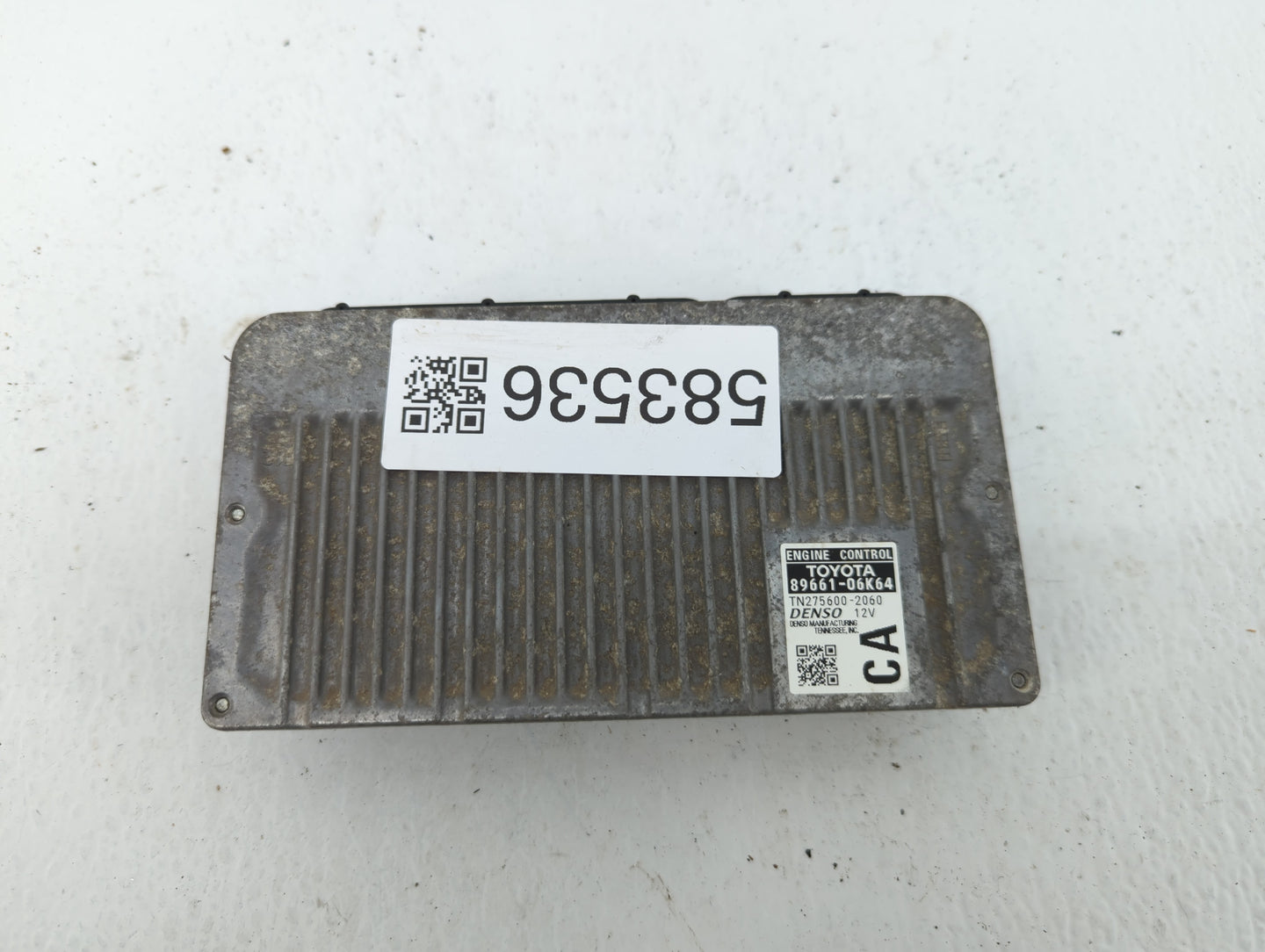 2012-2014 Toyota Camry PCM Engine Control Computer ECU ECM PCU OEM P/N:89661-06K64 Fits Fits 2012 2013 2014 OEM Used Auto Pa