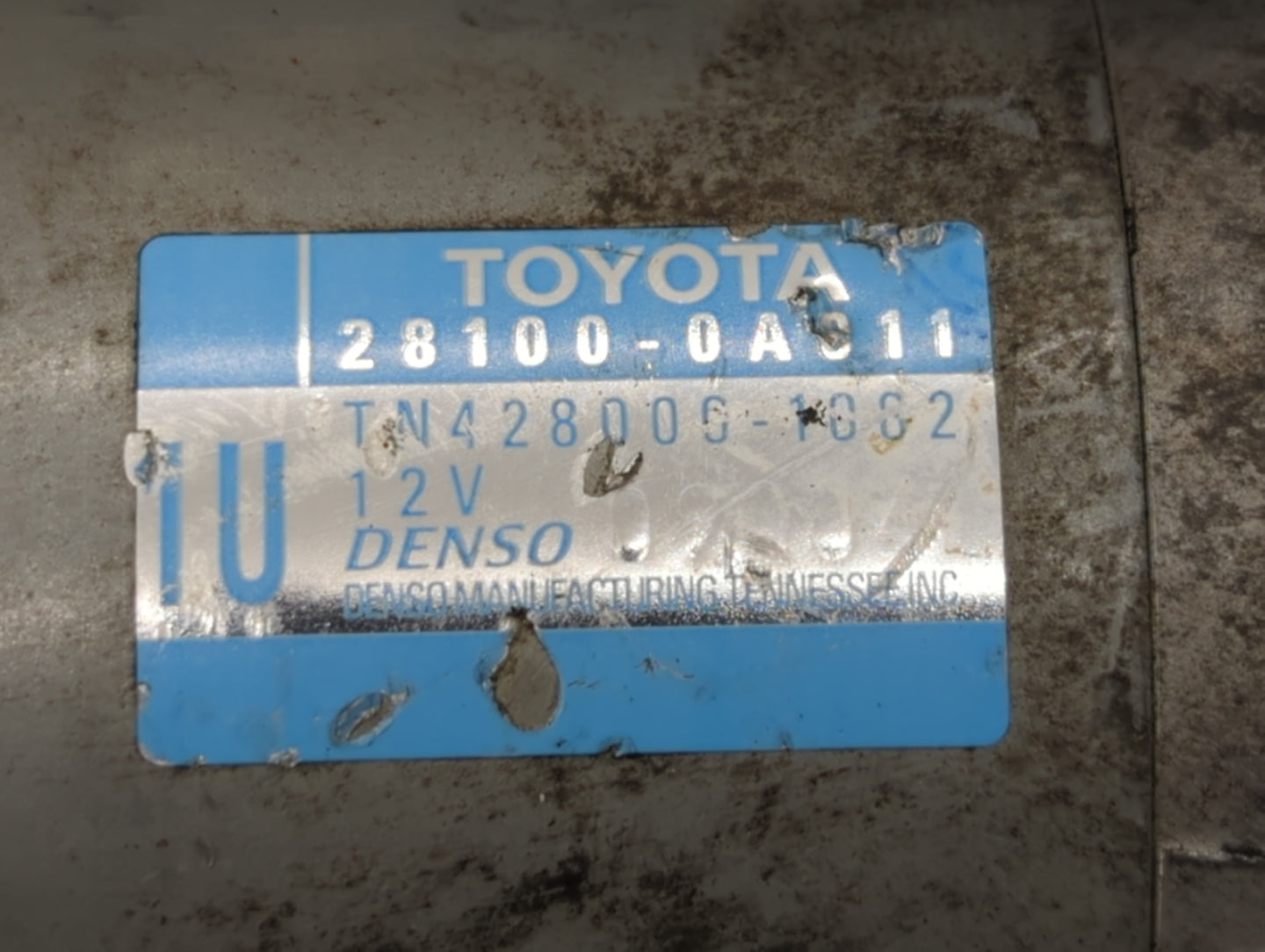 2004-2017 Toyota Camry Car Starter Motor Solenoid OEM P/N:TN428000-1002 28100-0A011 Fits OEM Used Auto Parts - Oemusedautopa