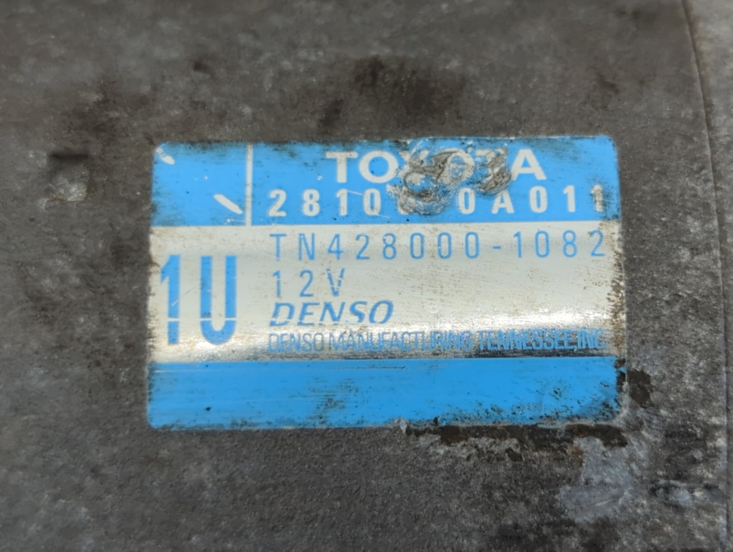 2004-2017 Toyota Camry Car Starter Motor Solenoid OEM P/N:TN428000-1082 28100-0A011 Fits OEM Used Auto Parts - Oemusedautopa