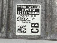 2014 Toyota Camry PCM Engine Control Computer ECU ECM PCU OEM P/N:TN275600-2080 89661-06K84 Fits OEM Used Auto Parts - Oemus