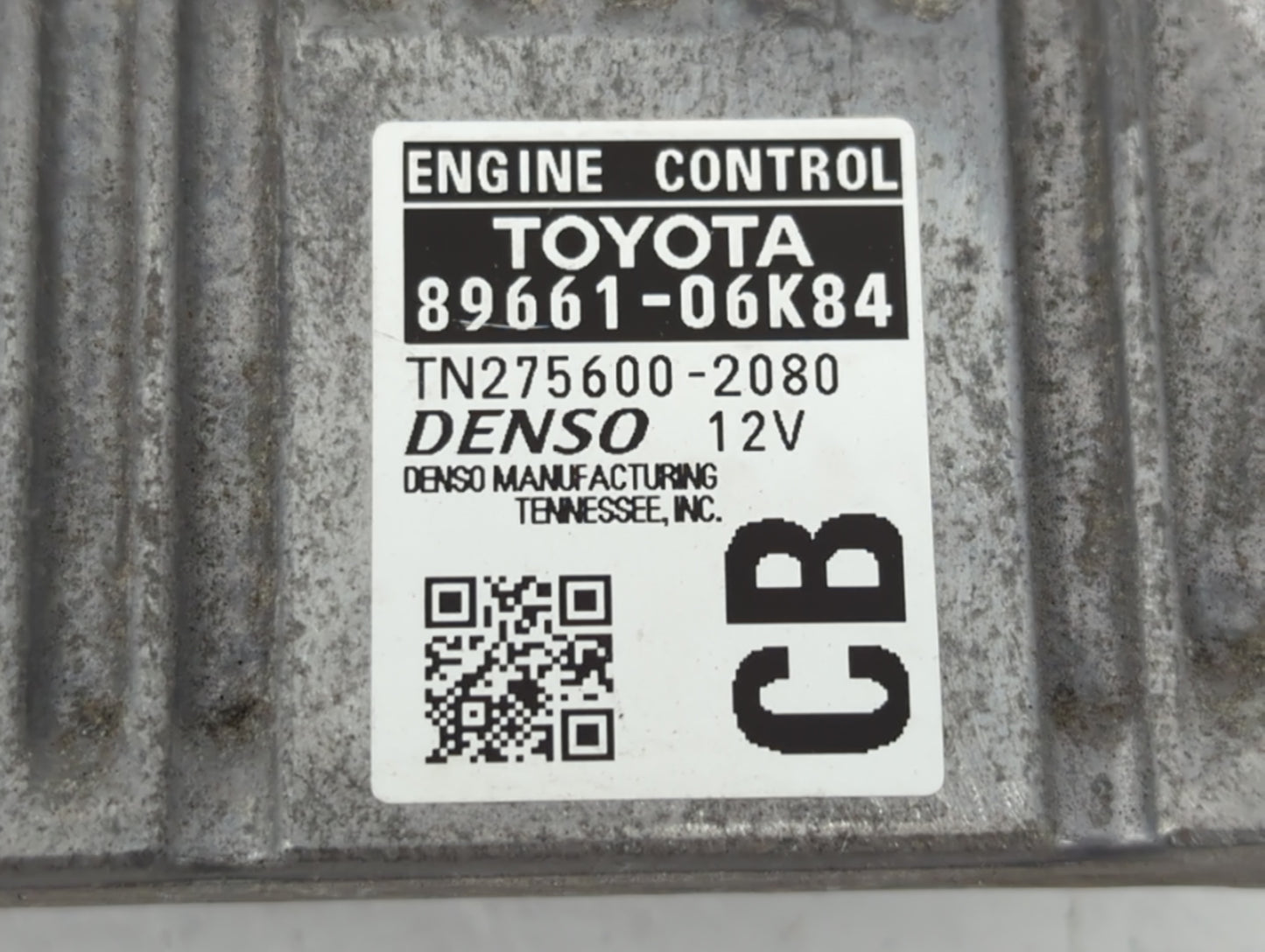 2014 Toyota Camry PCM Engine Control Computer ECU ECM PCU OEM P/N:TN275600-2080 89661-06K84 Fits OEM Used Auto Parts - Oemus