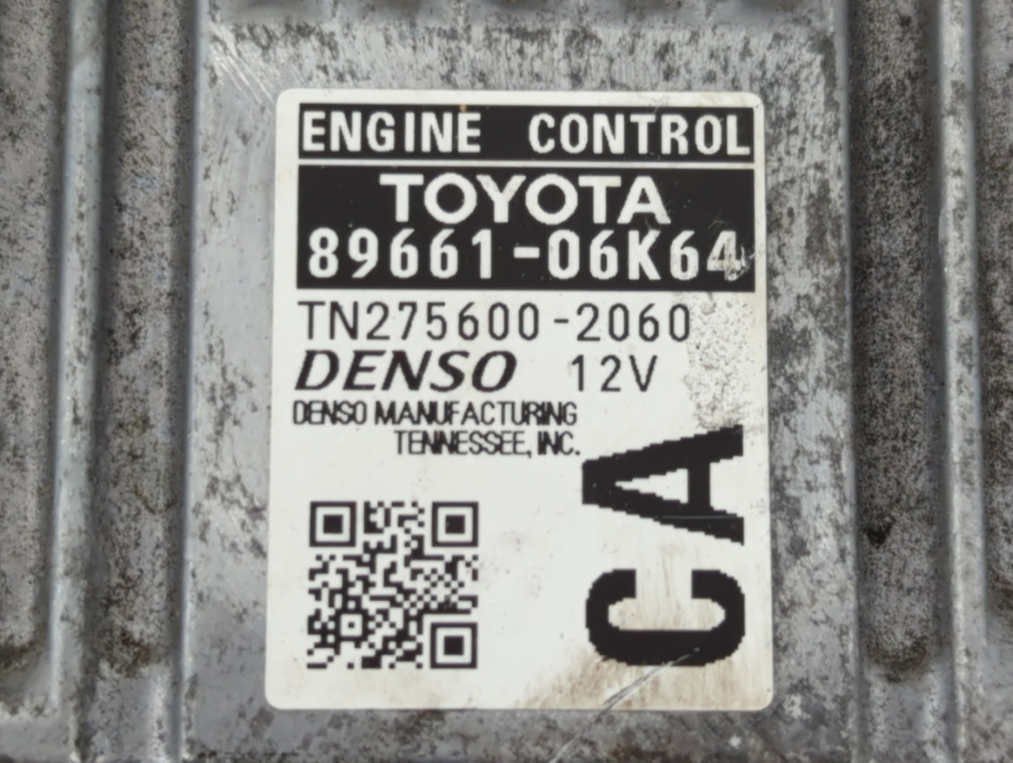 2012-2014 Toyota Camry PCM Engine Control Computer ECU ECM PCU OEM P/N:TN275600-2060 89661-06K64 Fits Fits 2012 2013 2014 OE