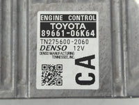2012-2014 Toyota Camry PCM Engine Control Computer ECU ECM PCU OEM P/N:TN275600-2060 89661-06K64 Fits Fits 2012 2013 2014 OE