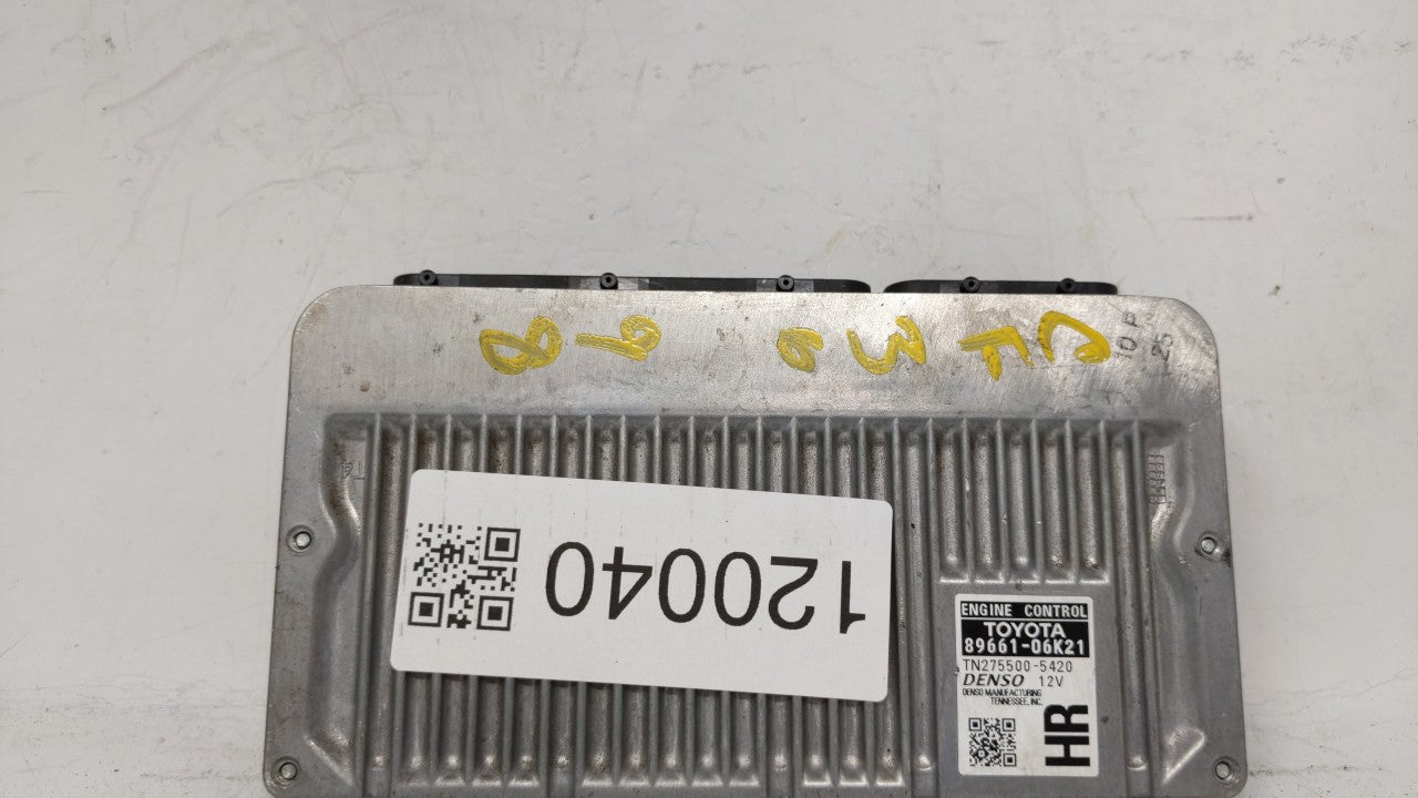 2014 Toyota Camry PCM Engine Control Computer ECU ECM PCU OEM P/N:89661-06K22 89661-06K21 Fits Fits 2012 2013 OEM Used Auto 