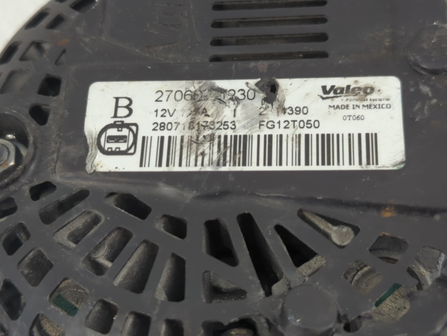 2014-2019 Toyota Corolla Alternator Replacement Generator Charging Assembly Engine OEM P/N:27060-0T240 Fits OEM Used Auto Pa