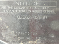 2014-2019 Toyota Corolla Fusebox Fuse Box Panel Relay Module P/N:82662-02660 Fits Fits 2014 2015 2016 2017 2018 2019 OEM Use