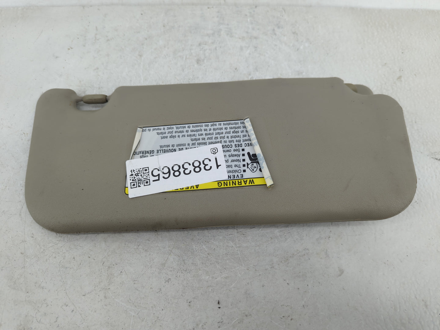 2014-2016 Toyota Corolla Sun Visor Shade Replacement Driver Left Mirror Fits Fits 2014 2015 2016 OEM Used Auto Parts - Oemus