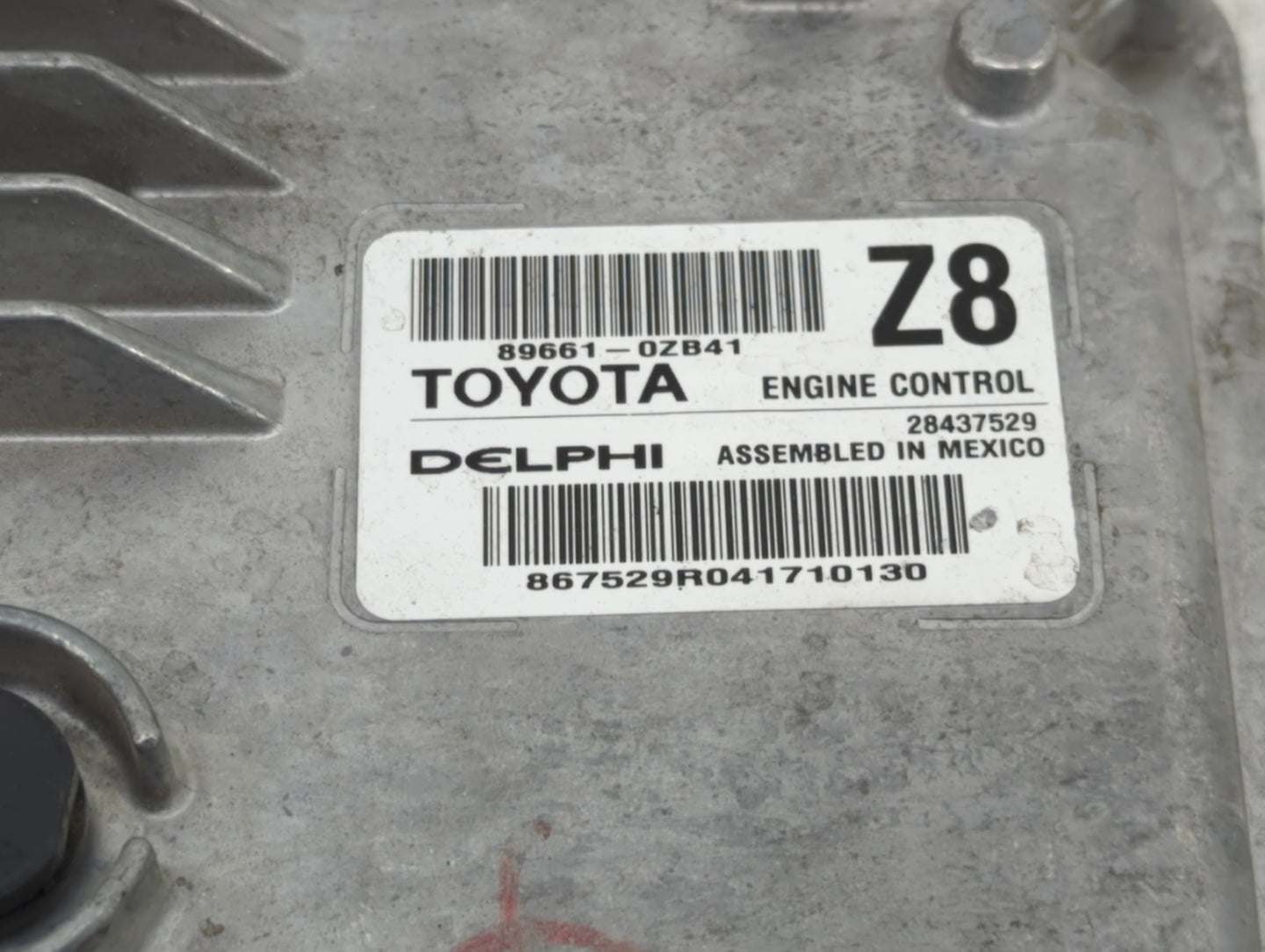 2014 Toyota Corolla PCM Engine Control Computer ECU ECM PCU OEM P/N:89661-0Z841 Fits OEM Used Auto Parts - Oemusedautoparts1