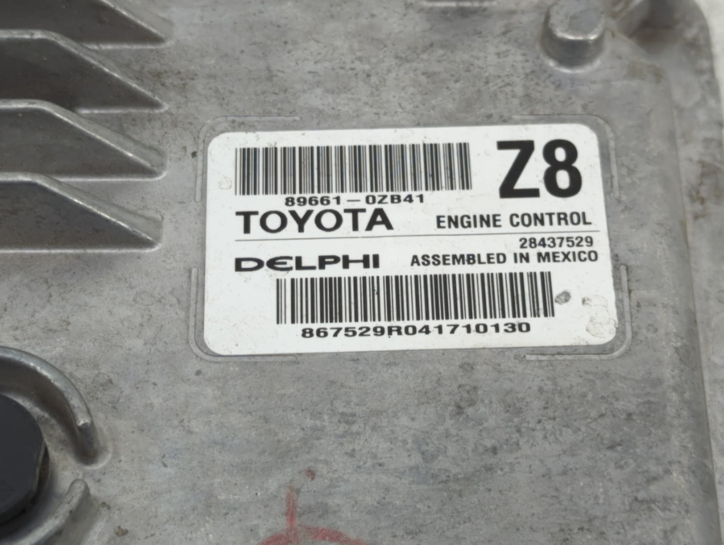 2014 Toyota Corolla PCM Engine Control Computer ECU ECM PCU OEM P/N:89661-0Z841 Fits OEM Used Auto Parts - Oemusedautoparts1