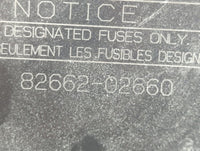2014-2019 Toyota Corolla Fusebox Fuse Box Panel Relay Module P/N:82662-02660 Fits Fits 2014 2015 2016 2017 2018 2019 OEM Use