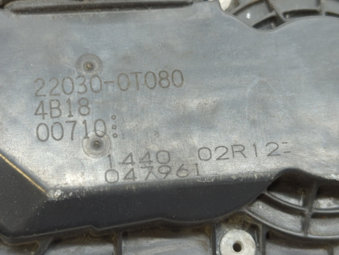 2011-2018 Toyota Corolla Throttle Body P/N:22030-0T080 Fits Fits 2011 2012 2013 2014 2015 2016 2017 2018 OEM Used Auto Parts