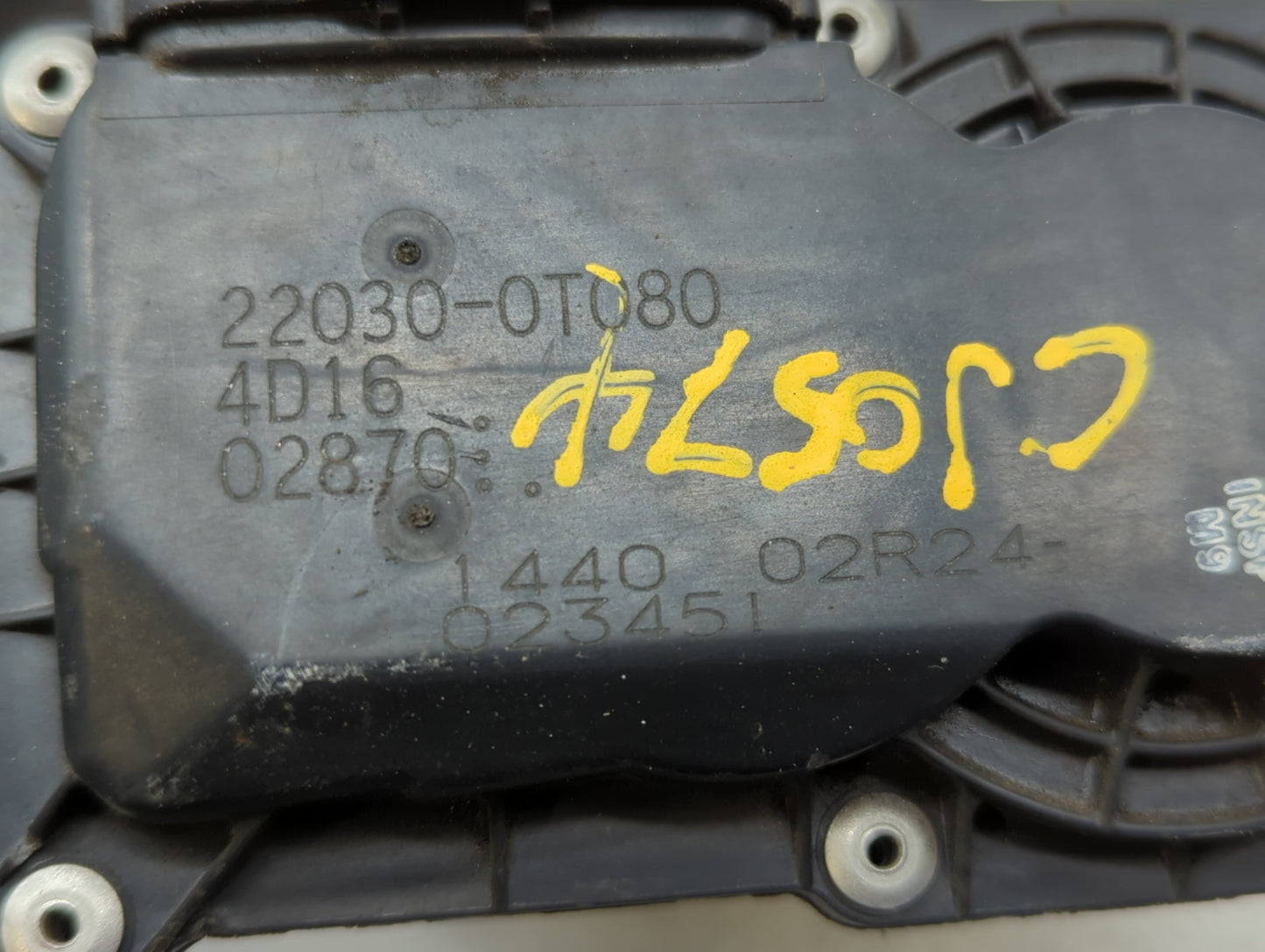 2011-2018 Toyota Corolla Throttle Body P/N:22030-0T080 Fits Fits 2011 2012 2013 2014 2015 2016 2017 2018 OEM Used Auto Parts