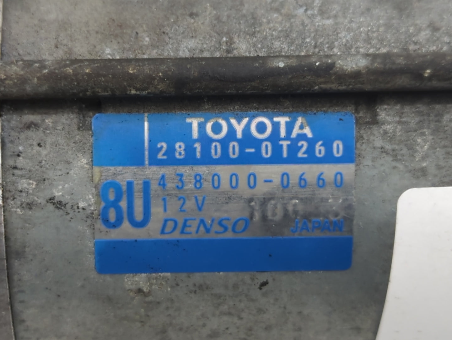 2009-2016 Toyota Corolla Car Starter Motor Solenoid OEM P/N:438000-0660 28100-0T260 Fits OEM Used Auto Parts - Oemusedautopa