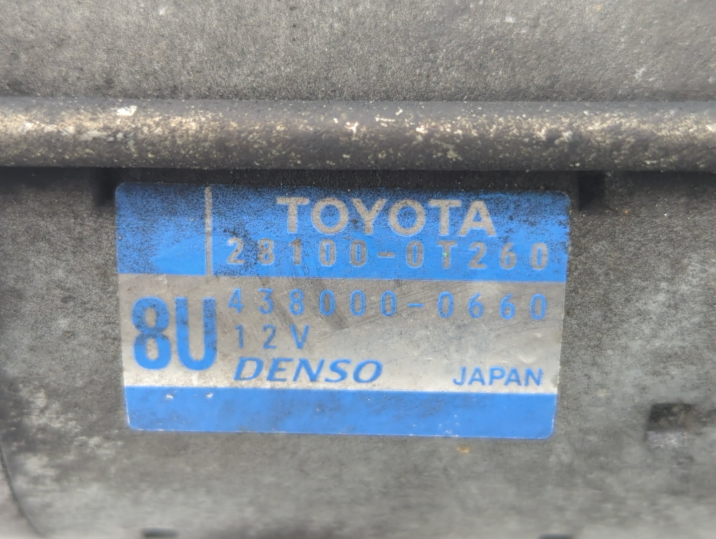 2009-2016 Toyota Corolla Car Starter Motor Solenoid OEM P/N:438000-0660 28100-0T260 Fits OEM Used Auto Parts - Oemusedautopa