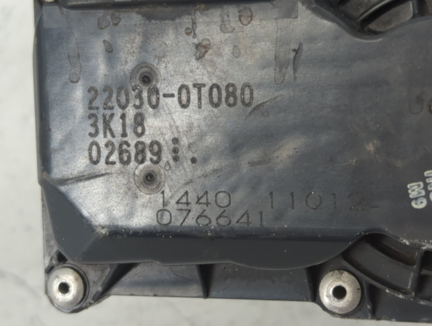 2011-2019 Toyota Corolla Throttle Body P/N:22030-0T080 Fits Fits 2011 2012 2013 2014 2015 2016 2017 2018 2019 OEM Used Auto 