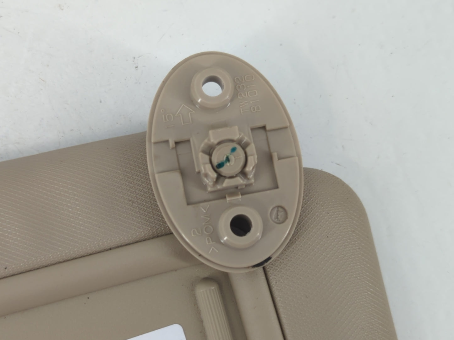 2014-2016 Toyota Corolla Sun Visor Shade Replacement Passenger Right Mirror Fits Fits 2014 2015 2016 OEM Used Auto Parts - O