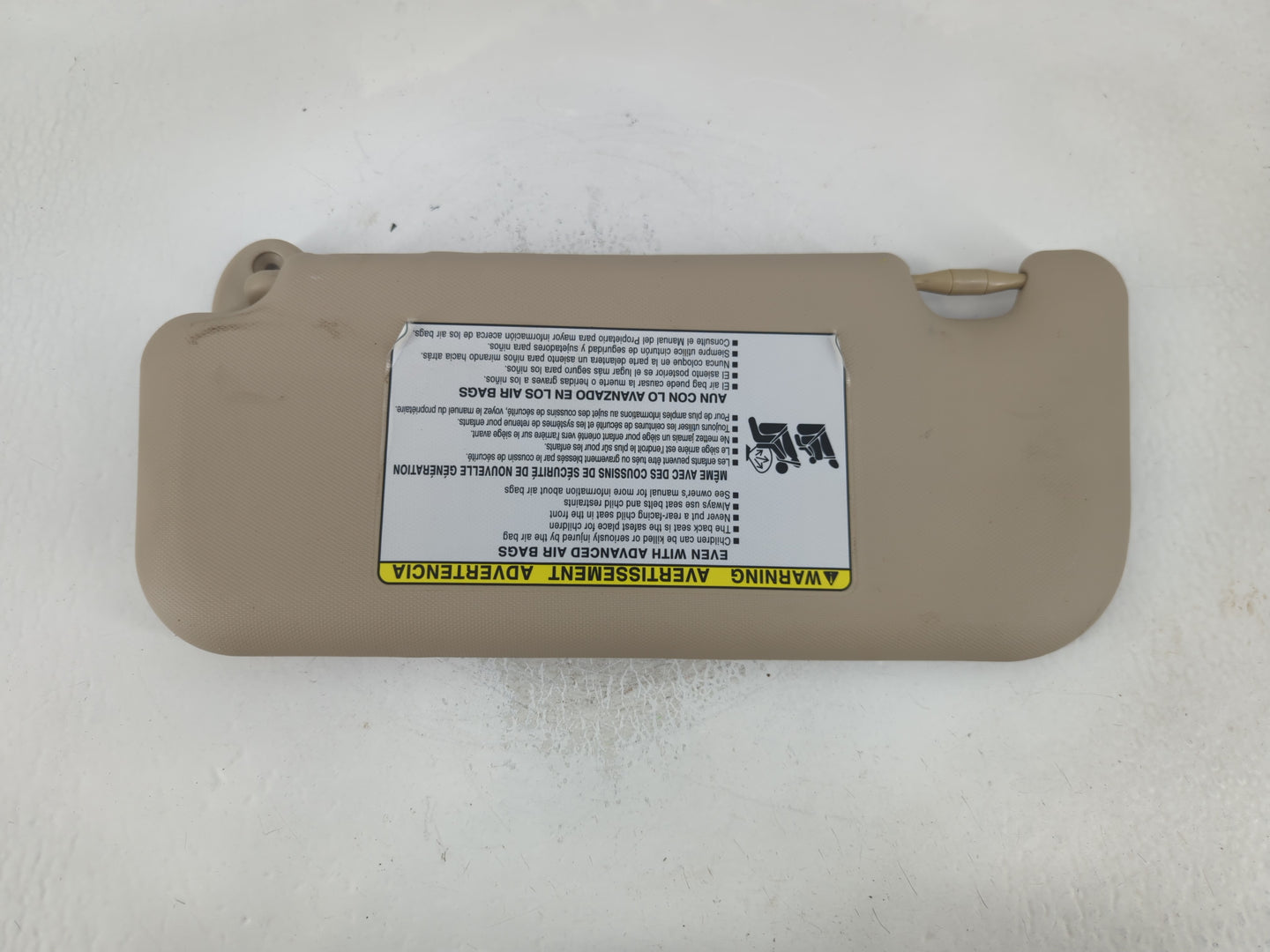 2014-2016 Toyota Corolla Sun Visor Shade Replacement Passenger Right Mirror Fits Fits 2014 2015 2016 OEM Used Auto Parts - O