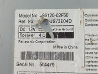 2014-2019 Toyota Corolla Radio AM FM Cd Player Receiver Replacement P/N:86120-02F60 Fits OEM Used Auto Parts - Oemusedautopa