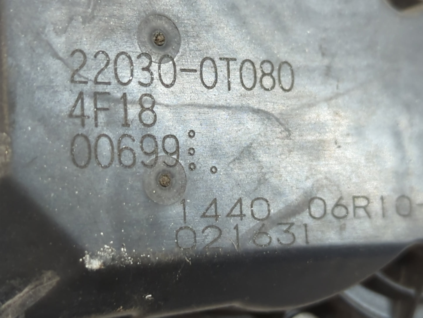 2011-2019 Toyota Corolla Throttle Body P/N:22030-0T080 Fits Fits 2011 2012 2013 2014 2015 2016 2017 2018 2019 OEM Used Auto 