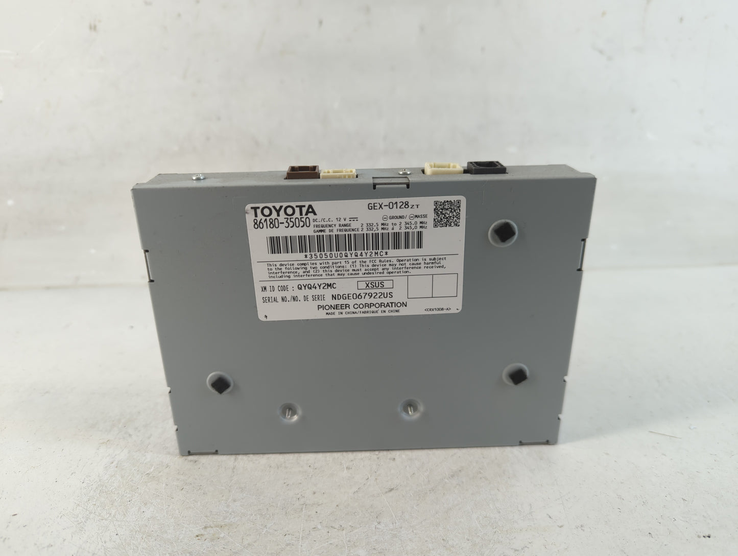 2014-2019 Toyota Corolla Radio AM FM Cd Player Receiver Replacement P/N:86180-35050 Fits OEM Used Auto Parts - Oemusedautopa
