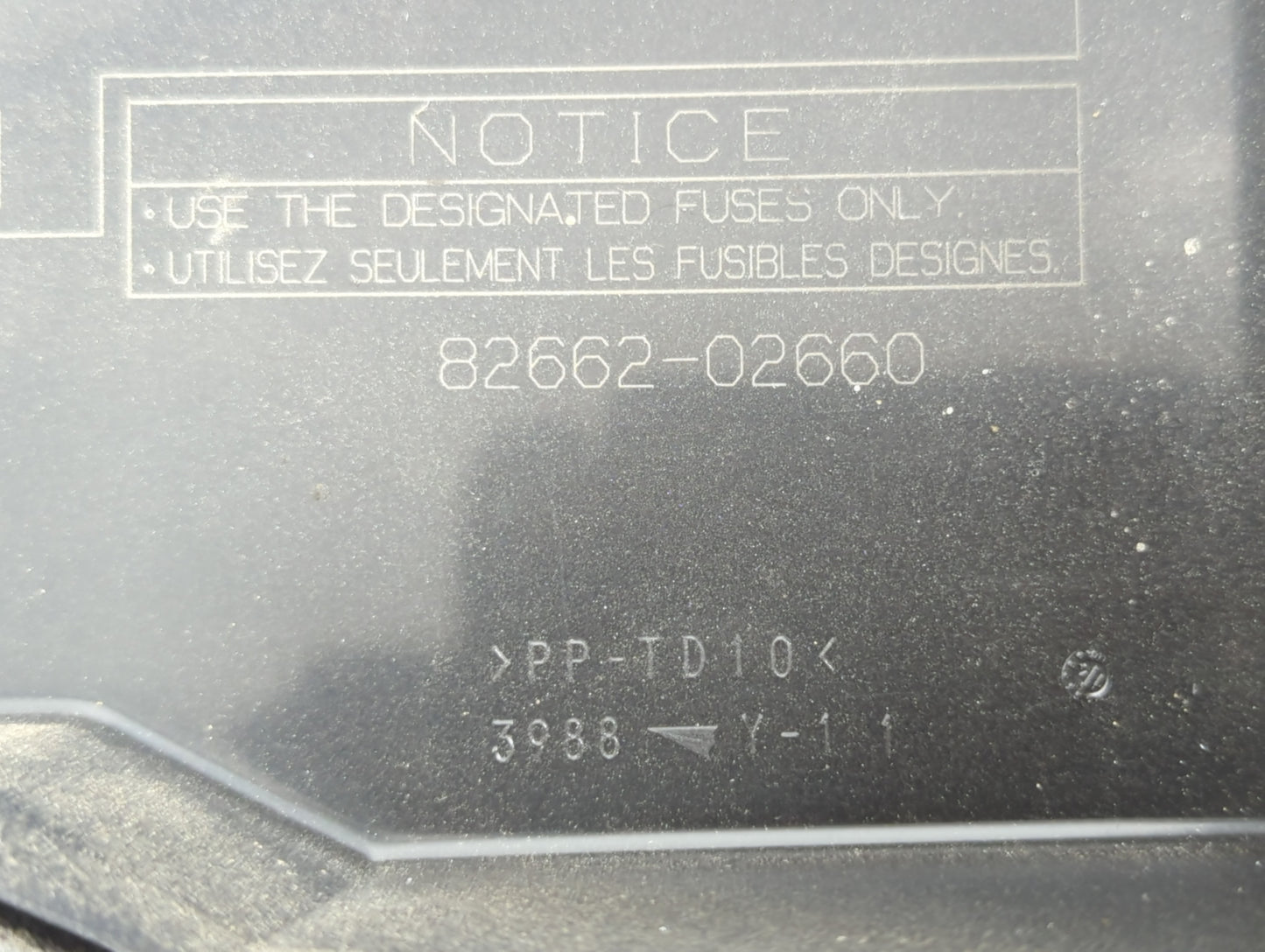 2014-2019 Toyota Corolla Fusebox Fuse Box Panel Relay Module P/N:82662-02660 Fits Fits 2014 2015 2016 2017 2018 2019 OEM Use