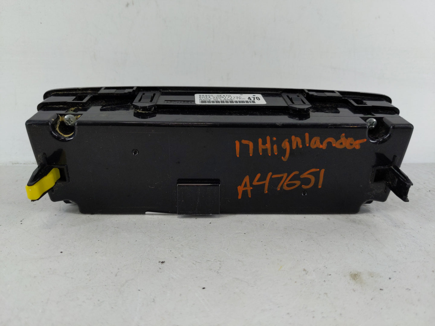 2014-2019 Toyota Highlander Climate Control Module Temperature AC/Heater Replacement P/N:55900-0E470 Fits OEM Used Auto Part