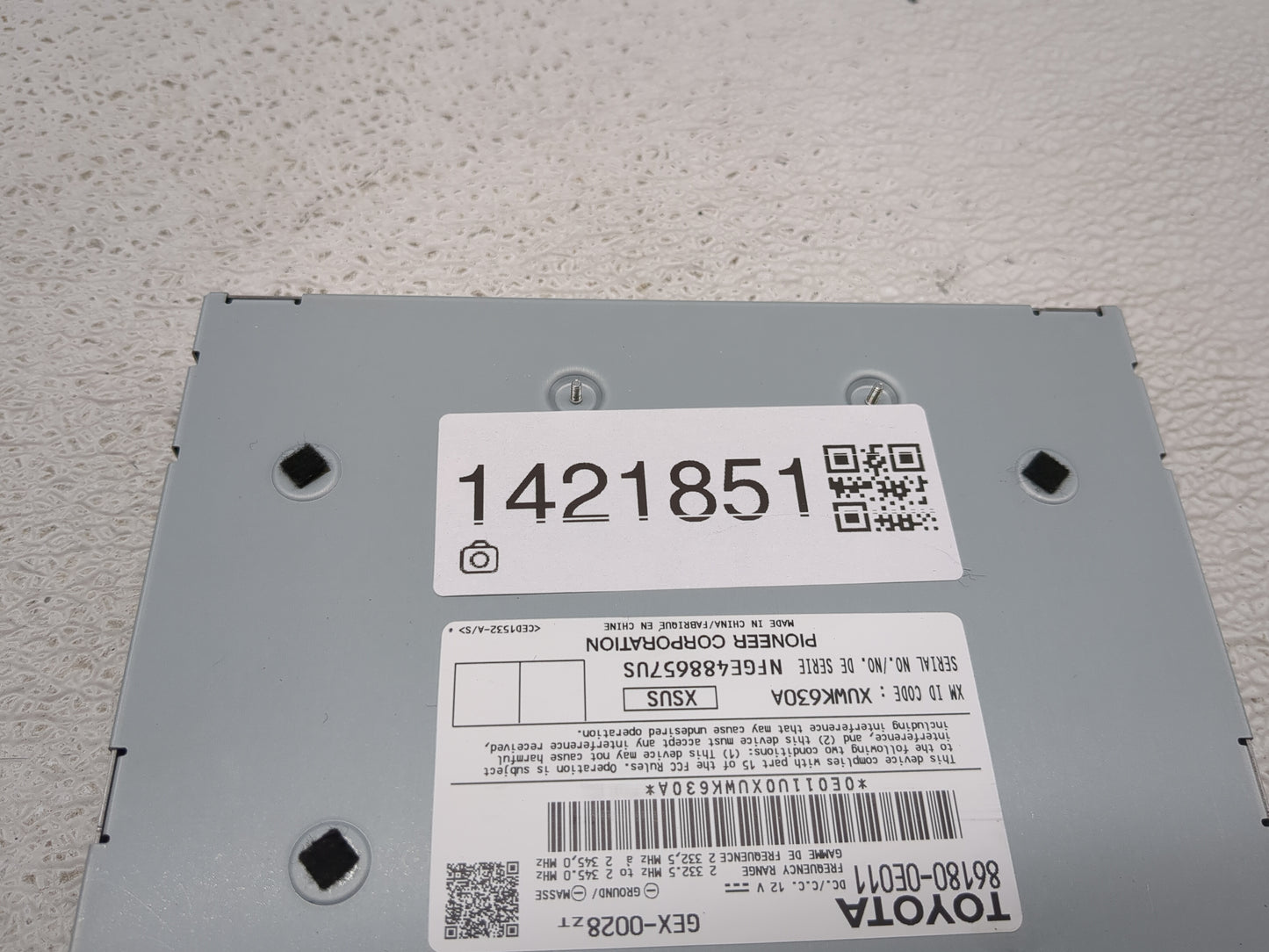 2014-2019 Toyota Highlander Radio Speaker Amplifier - Oemusedautoparts1.com