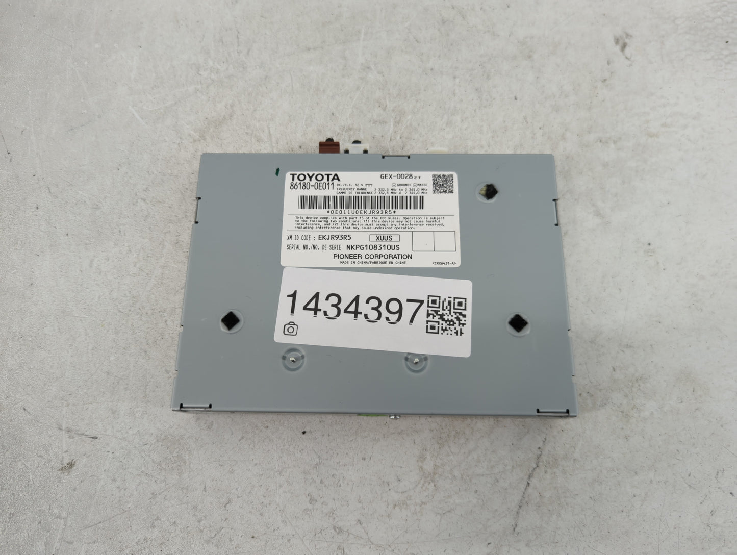 2014-2019 Toyota Highlander Radio Speaker Amplifier 1434397 - Oemusedautoparts1.com