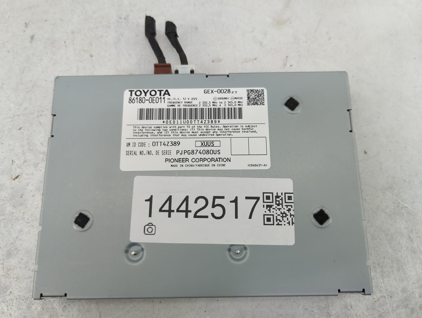 2014-2019 Toyota Highlander Radio Speaker Amplifier - Oemusedautoparts1.com