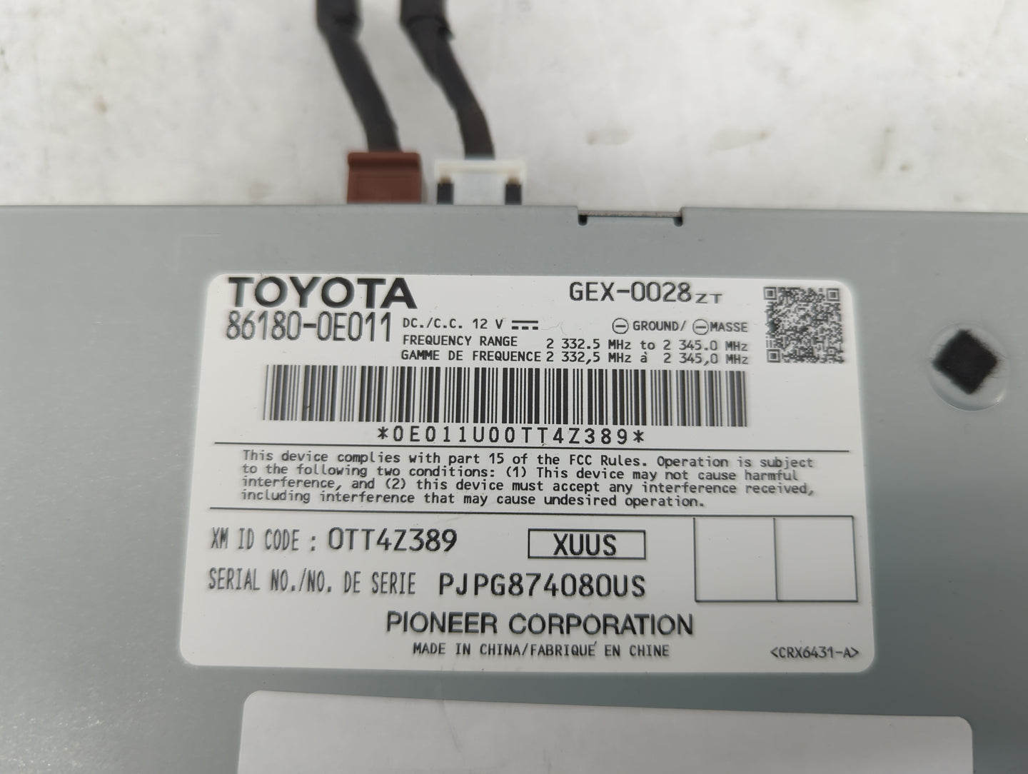 2014-2019 Toyota Highlander Radio Speaker Amplifier - Oemusedautoparts1.com