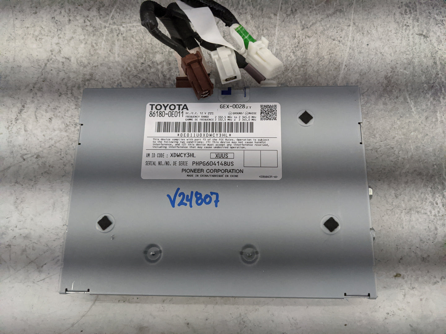 2014-2019 Toyota Highlander Tuner Satellite Receiver 1479807 - Oemusedautoparts1.com