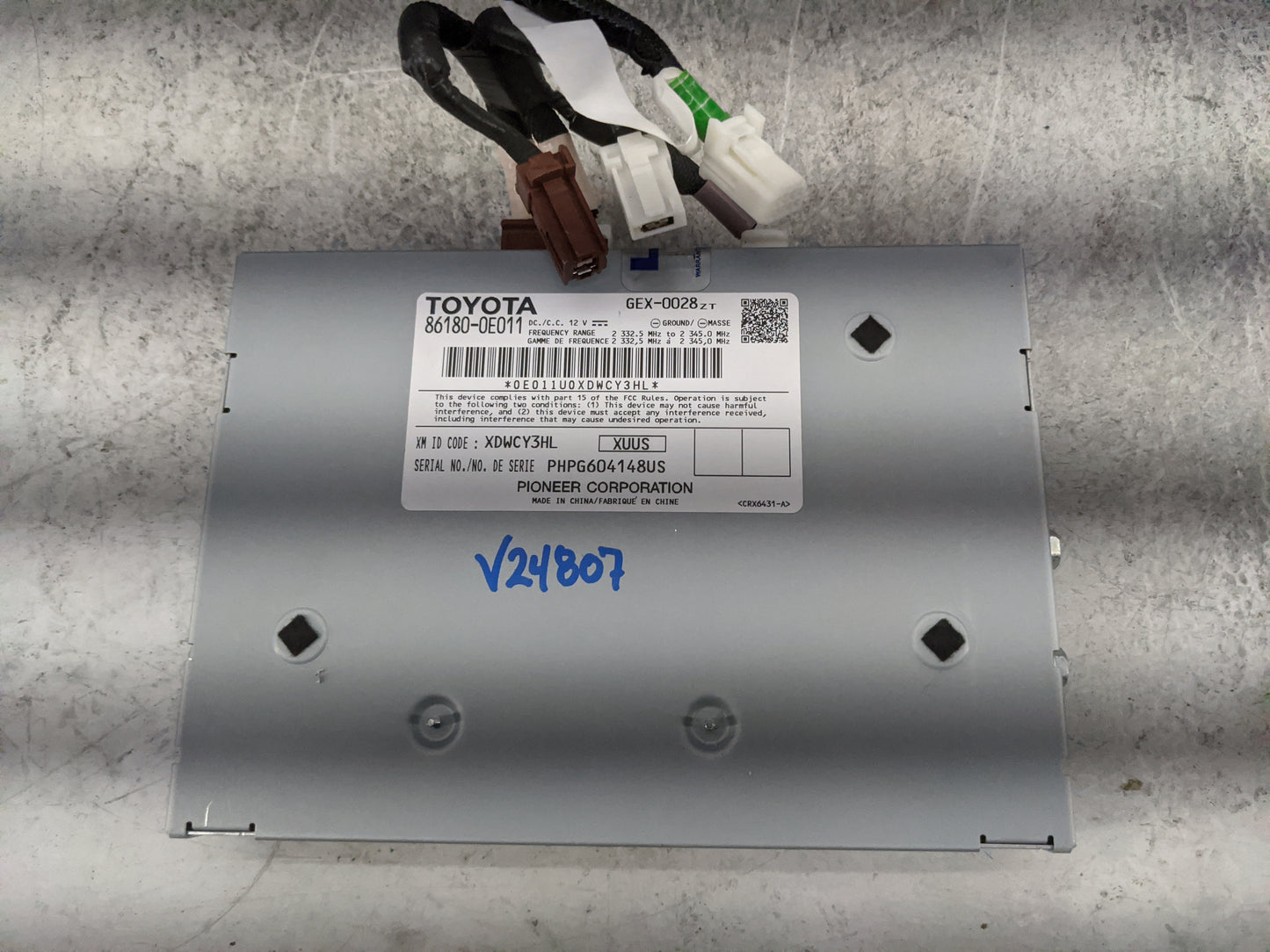 2014-2019 Toyota Highlander Tuner Satellite Receiver 1479807 - Oemusedautoparts1.com
