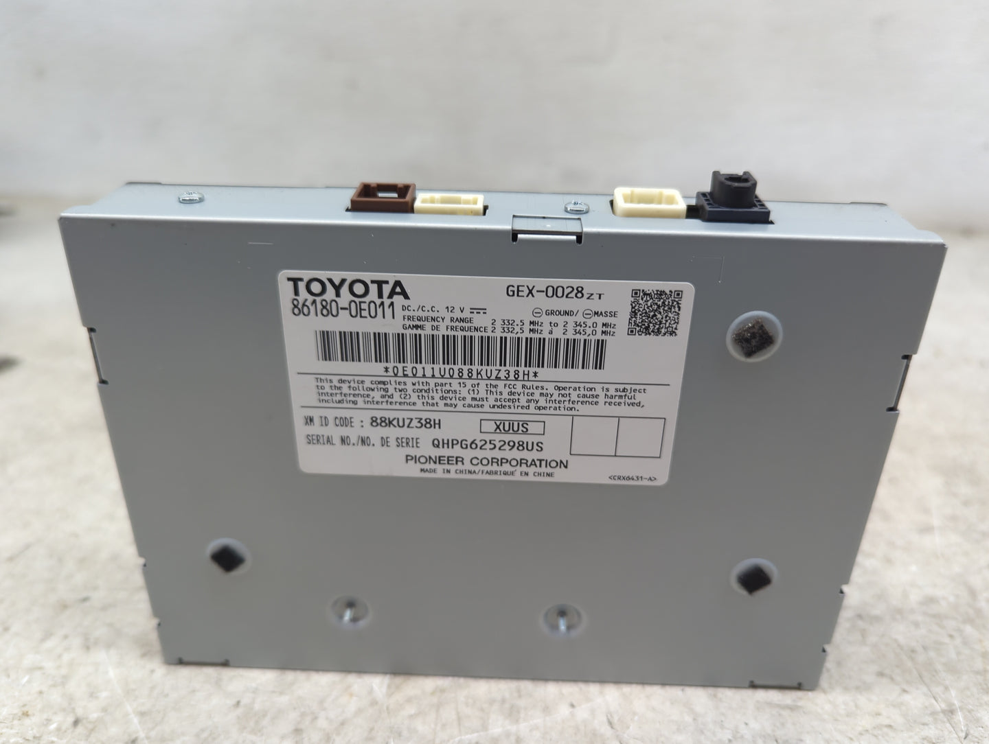 2014-2019 Toyota Highlander Tuner Satellite Receiver 1488171 - Oemusedautoparts1.com
