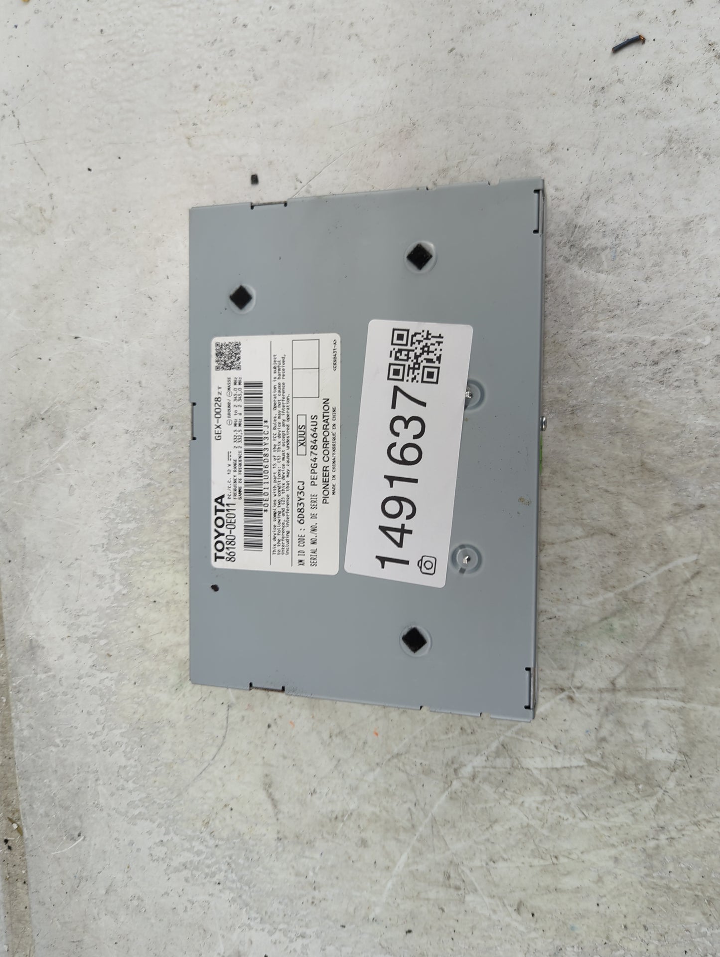 2014-2019 Toyota Highlander Tuner Satellite Receiver 1491637 - Oemusedautoparts1.com