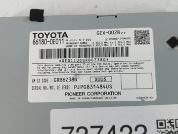 2014-2019 Toyota Highlander Radio AM FM Cd Player Receiver Replacement P/N:86180-0E011 Fits OEM Used Auto Parts